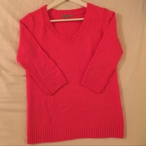Pink Sweater With 3/4 Sleeves